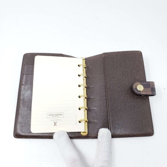 100% Authentic Louis Vuitton Agenda PM Damier Ebene Cover Case #0175 - Picture 9 of 12